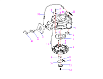 Стартер 4-Х ТАКТНОГО ПЛМ HIDEA F8FHS