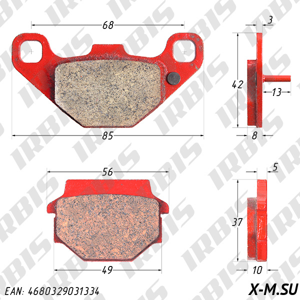Колодки тормозные дисковый CECTEK, STELS (зад), BALTMOTORS (перед/зад)