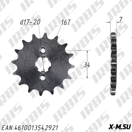 Звезда ведущая (428-16Т) 157FMI,163FML,166FMM (CG,CB125-250)