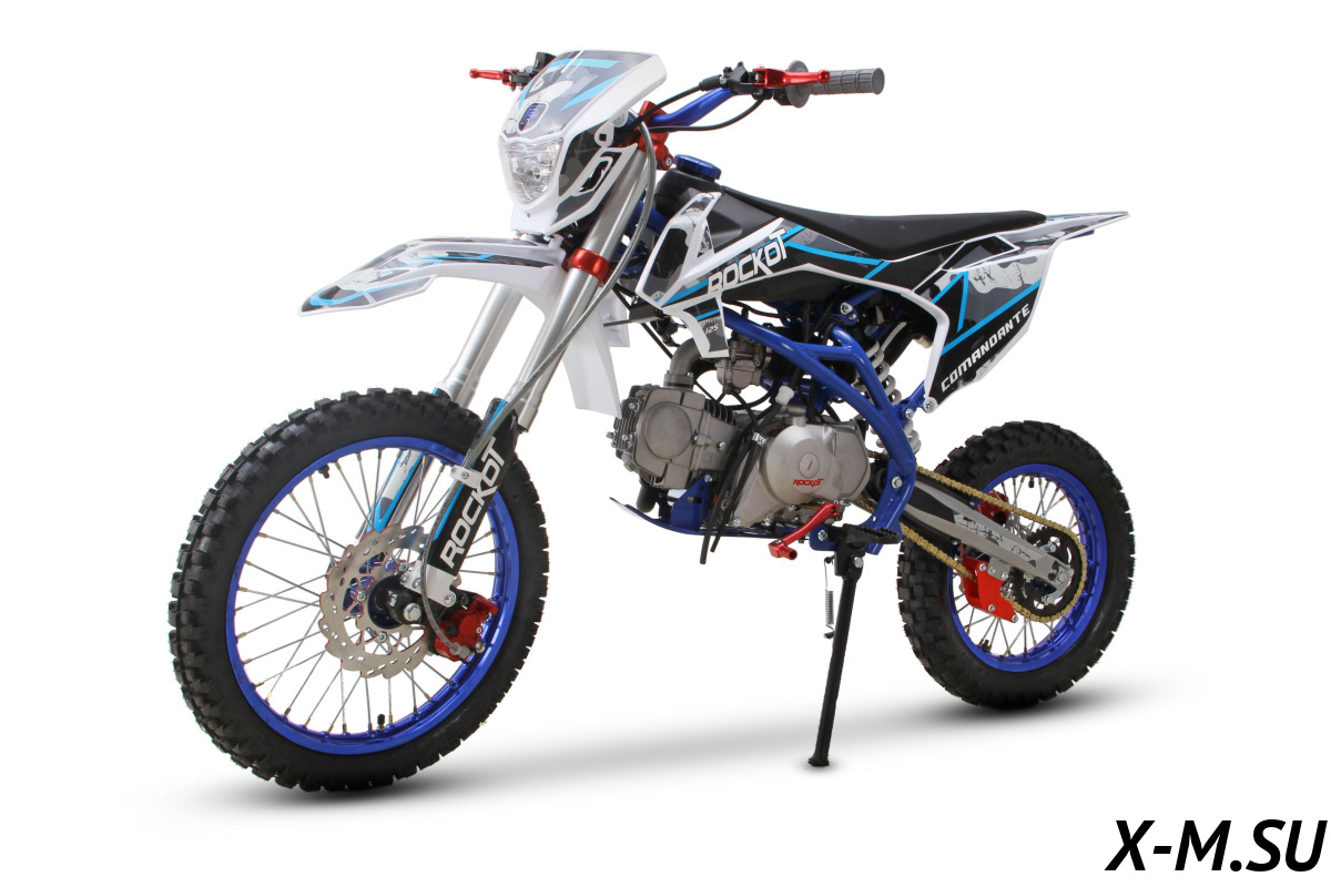 Питбайк ROCKOT HI-TECH 125 Comandante 2.0 (механ. сцепл., эл. стартер, 17/14)