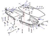 Нижний корпус 2-х тактного ПЛМ HIDEA 3,5F