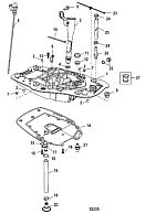 Переходная пластина 4-Х ТАКТНОГО ПЛМ MERCURY 60 Серийный номер от 1C050252 и выше