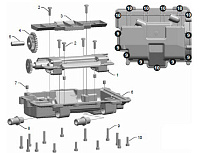 Нижняя крышка картера в сборе снегохода ТАЙГА БАРС 850