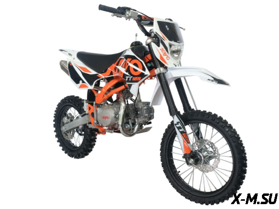 Питбайк KAYO BASIC TT125EM 17/14 KRZ (механ. сцепл., эл. стартер 2022 г.)