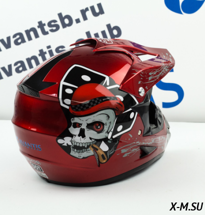 Шлем кроссовый Avantis Game 12, Красный