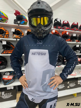 Джерси мотокросс HETOSHI DEMURE TYPE-2 цв, Серо-черный р.L