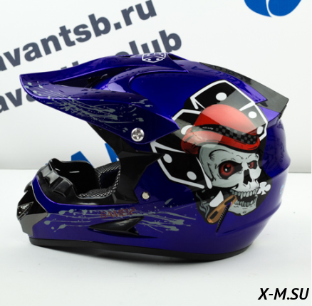 Шлем кроссовый Avantis Game 12, Синий