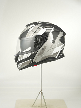 Шлем модуляр HETOSHI FF935 Shogun цв.Черно-серый  Матовый р.L