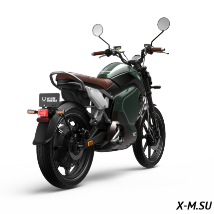 Электромотоцикл WHITE SIBERIA SUPER SOCO TC (Зеленый)