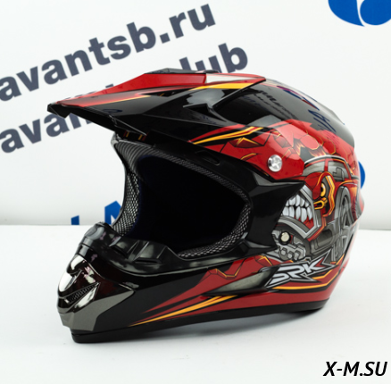 Шлем кроссовый Avantis SPK, Черный