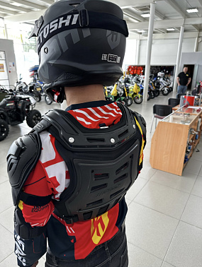 Мотозащита (черепаха с рукавами) ACE BIKER XD4-96 цв. Черный р.XXL