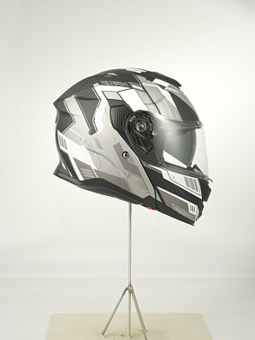 Шлем модуляр HETOSHI FF935 Shogun цв.Черно-серый  Матовый р.XXL