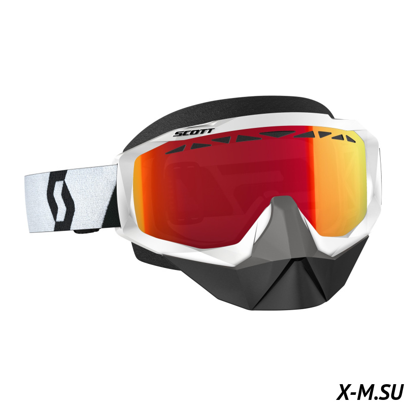 Очки HUSTLE SNOW CROSS black/white enhancer red