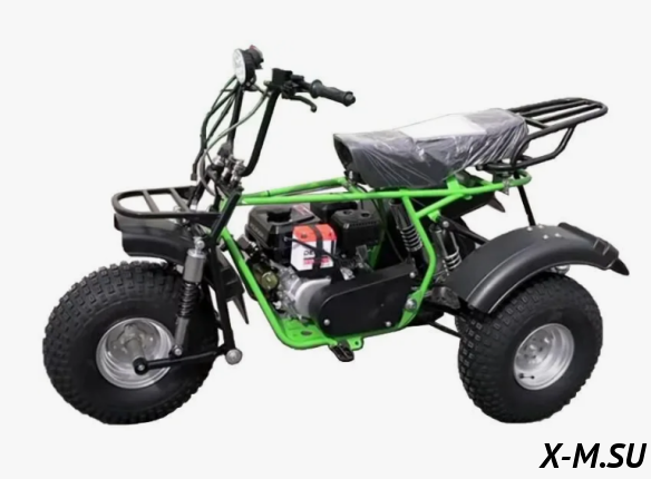 Трицикл ТРИТОН 2, САФАРИ 3LЕ-10 лс KP270E-R (длинное седло, сзади 2 амортизатора Урал)