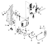 Электропроводка с/н 1B723943 и выше 4-Х ТАКТНОГО ПЛМ MERCURY 80 Серийный номер от 1B366823 и выше