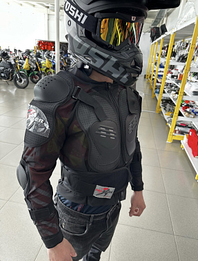 Мотозащита (черепаха с рукавами) Pro-Biker XD4-37 цв. Черный р. M