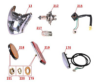 Оптика снегохода IRBIS Dingo (2018 г.)