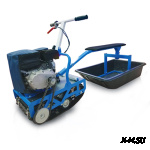 Мотобуксировщик НЕВА МС-1К с санями и сиденьем