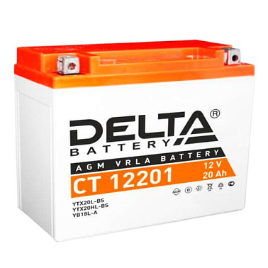 Аккумулятор 12V 20А/ч (DELTA CT 12201, AGM)