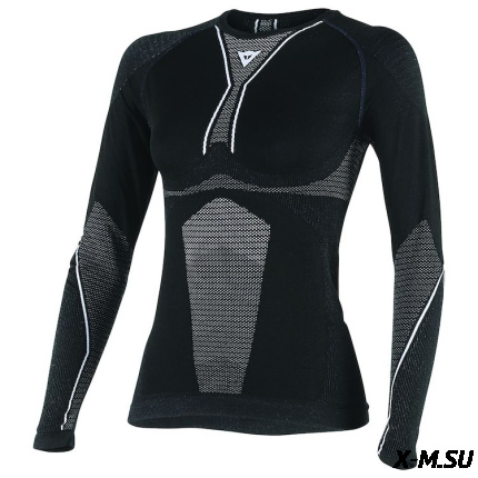 Термокофта жен D-CORE DRY TEE LS LA black/white