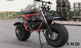 МОТОЦИКЛ СКАУТ-7 БОЦМАН 2, КОЛЕСА GIANT (ФАРА, ЭЛ.СТ. ПЕРЕД И ЗАД ПОДВ., 8,0 Л.С.,РУЧ. СТАРТ.