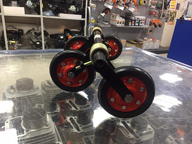 Тележка (каретка)  усил.ПЕРЕДНЯЯ, пружины 8 мм, мотобукс IKUDZO V1, снегоход IKUDZO HUNTER база 510 