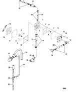 Топливный насос (ручной) 2-Х ТАКТНОГО ПЛМ MERCURY 50EO Серийный номер от 0P017000 до 0P325499