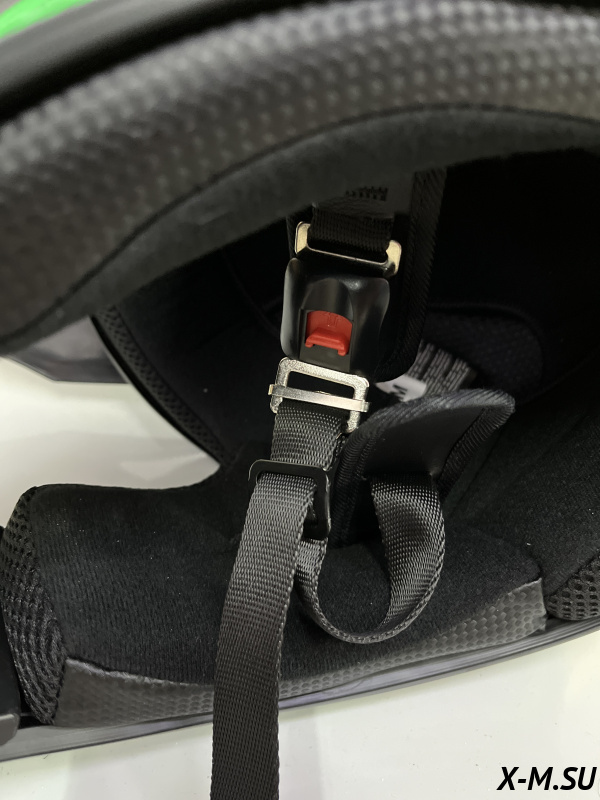 Шлем кроссовый HETOSHI EDX цв. Черно-зеленый р. M