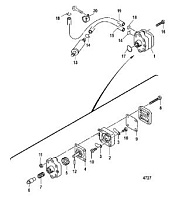 Топливный насос 4-Х ТАКТНОГО ПЛМ MERCURY F15 Серийный номер от 0G760300 до 1B226999
