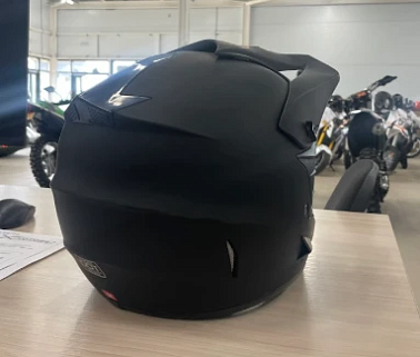 Шлем кроссовый HETOSHI XD1-12 цв. Черный матовый  р. S