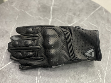 Перчатки взрослые REVIT XD2-56 с перфорацией цв. Черный р. XL
