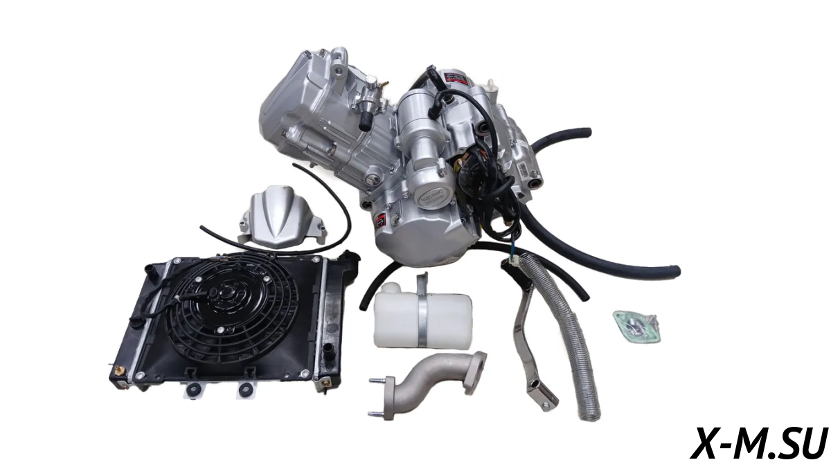 Двигатель 4+1 (Реверс) 1P74MMPRO (ВОДЯНОЕ ОХЛАЖДЕНИЕ) без радиатора ATV PROMAX 320 DOMINATOR 