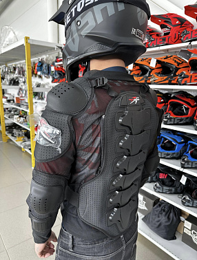 Мотозащита (черепаха с рукавами) Pro-Biker XD4-37 цв. Черный р. XL