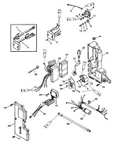 Электрические компоненты (50/60) 2-Х ТАКТНОГО ПЛМ MERCURY 55 Серийный номер от 0G290585 до 0G589999