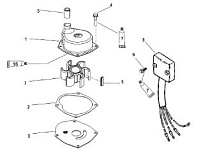 Компоненты топливного насоса 2-Х ТАКТНОГО ПЛМ MERCURY 75 Серийный номер от 1B000000 и выше