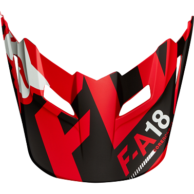 Козырек к шлему подростковому Fox V1 Sayak Youth Helmet Visor Red