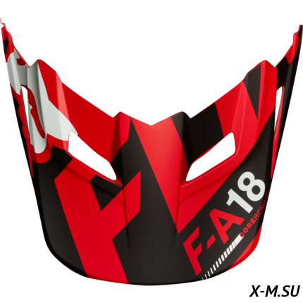 Козырек к шлему подростковому Fox V1 Sayak Youth Helmet Visor Red