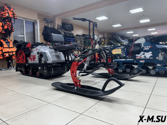 Лыжный модуль IKUDZO (усилен, пласт.лыжи, с подогревом ручек) черно красный