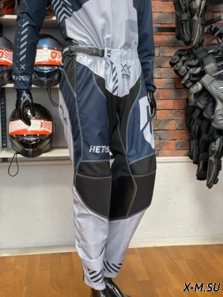 Штаны кроссовые HETOSHI DEMURE TYPE-2 цв, Серо-черный р.S
