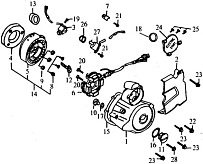 Генератор ДВИГАТЕЛЯ Racer RC300-GY8 Ranger, RC300CS Skyway 170FMN 300 cc