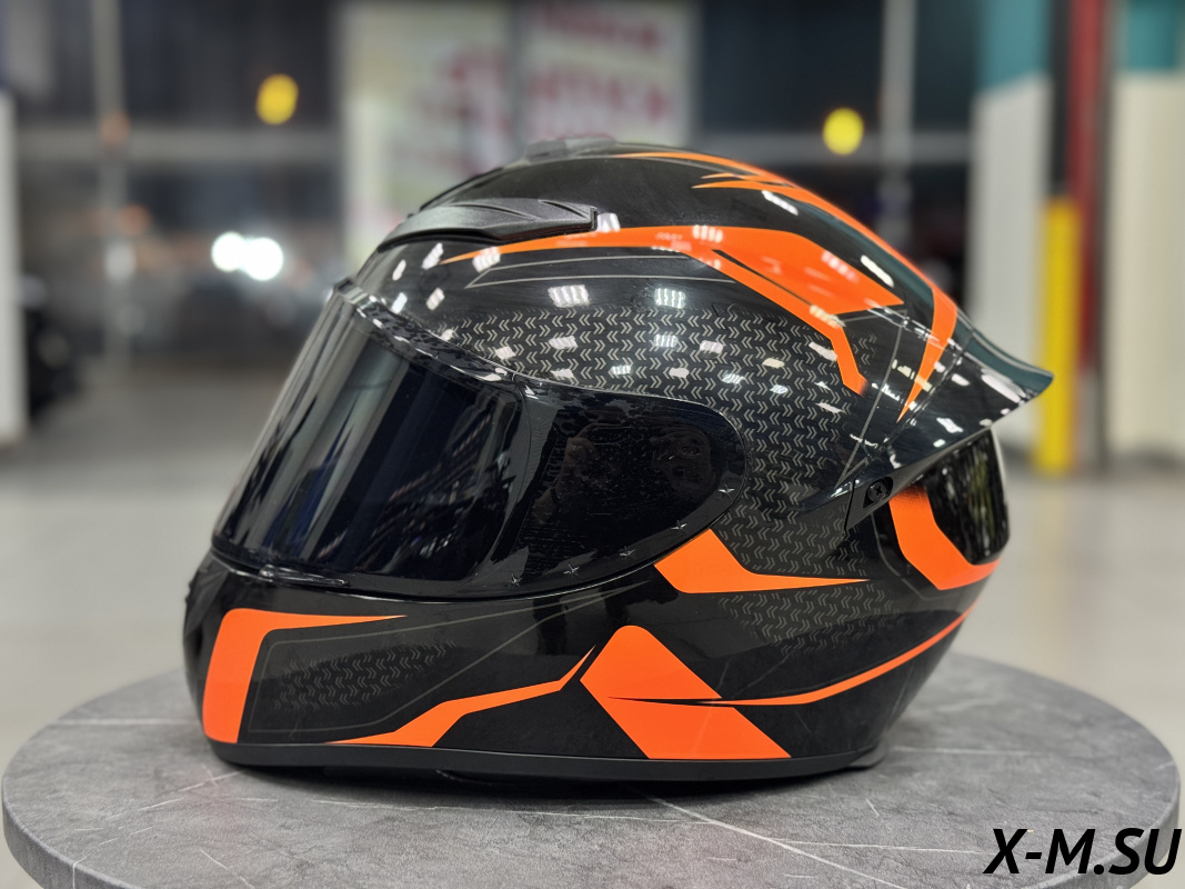Шлем интеграл HETOSHI XD1-89 цв. Черно-оранжевый р.L
