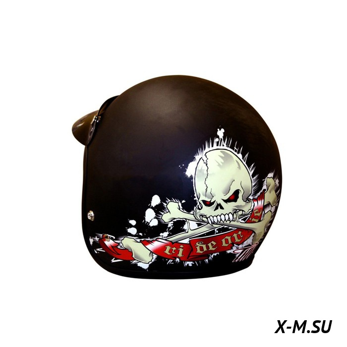 Шлем "THH" T-380 MATTE (с черепом)