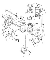 Зажимной кронштейн 4-Х ТАКТНОГО ПЛМ MERCURY 4 Серийный номер от 0P401000 и выше