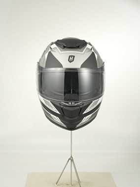 Шлем модуляр HETOSHI FF935 Shogun цв.Черно-серый  Матовый р.XL