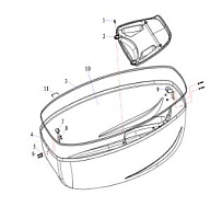 Колпак 2-Х ТАКТНОГО ПЛМ PARSUN T50A FWL