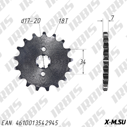 Звезда ведущая (428-18Т) 157FMI,163FML,166FMM (CG,CB125-250)