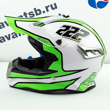 Шлем кроссовый Avantis Jackpot, Зеленый