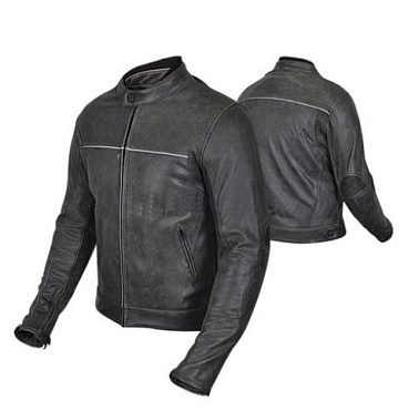 Куртка мотоциклетная (кожа) HIZER 543