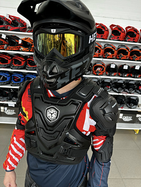 Мотозащита (черепаха с рукавами ACE BIKER XD4-96 цв. Черный р.L