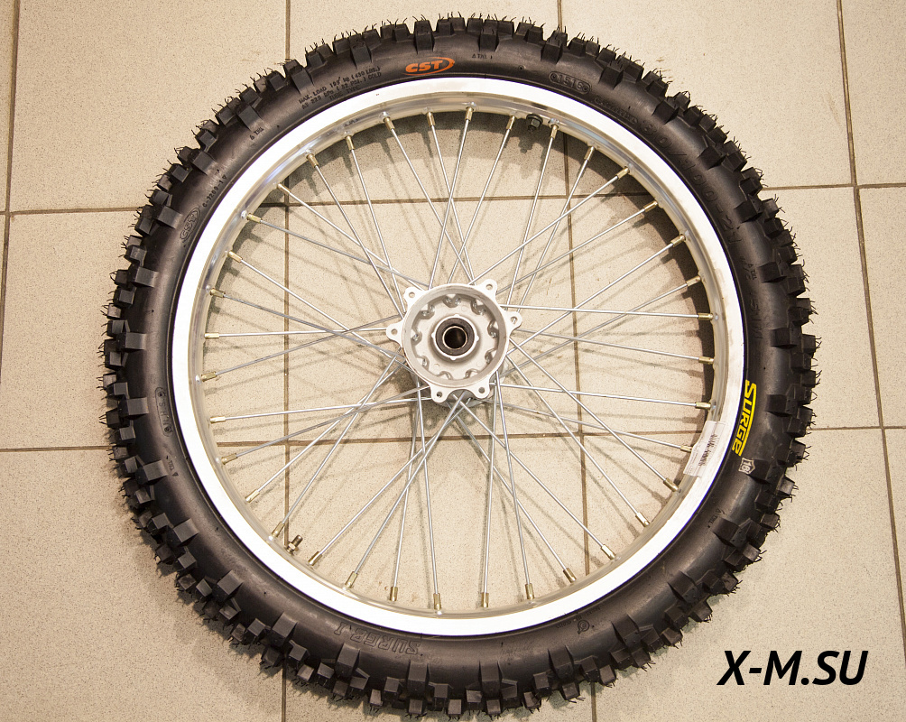 Колесо переднее 1.60x21 в сборе с покрышкой 80/100-21 J5  J5F41